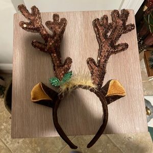 Reindeer antlers, sparkly!